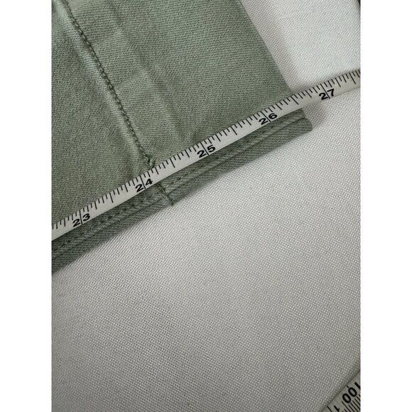 Pilcro Anthropologie Womens High Rise Flare Jeans Sage Green 27 4 Boho Coastal - Picture 9 of 9